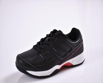 Юношески  маратонки   еко кожа  черни NQBL-26838